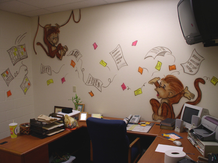 Monkey Business office mural